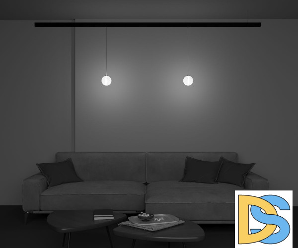 Трековый подвесной светильник Maytoni Luna TR039-2-5W3K