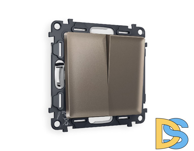 Комплект механизма 2-кл выключателя Ambrella Volt Alfa MA633020