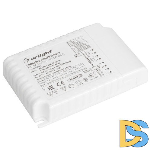 Блок питания Arlight ARJ-SP-50-PFC-1-10V-DALI2-PD (50W, 700-1400mA) 025124(1)