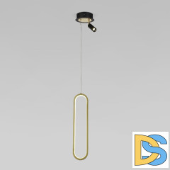 Подвесной светильник Eurosvet Spire 90269/1 черный/золото a060633