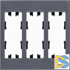 Рамка 3-ая (тройная), Мрамор Айс Грей, серия Atlas Design Nature, Schneider Electric