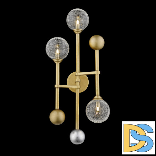 Настенный светильник Delight Collection Fluxus W68084-3 gold