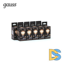 Лампа светодиодная филаментная Gauss E14 5W 2700K прозрачная 105801105