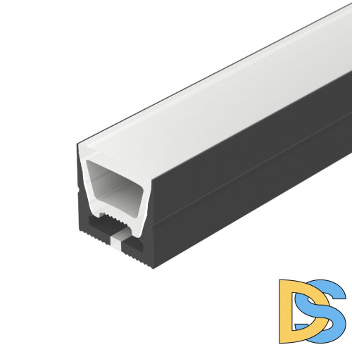 Силиконовый профиль Arlight WPH-FLEX-1616-TOP-S11-5m BLACK 045759