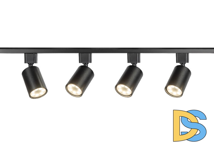 Трековый однофазный светильник (4 шт.) Эра TR70-SET4-GU10-BK Б0063956