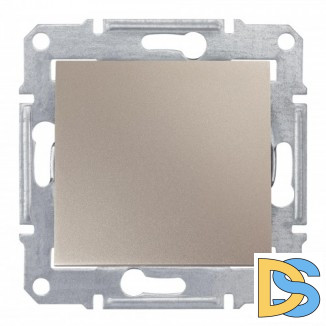 Выключатель 1-клавишный; влагозащищенный IP44, Титан, серия Sedna, Schneider Electric