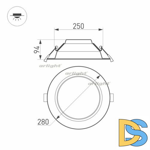 Светильник Downlight Arlight Cyclone 023219(2)