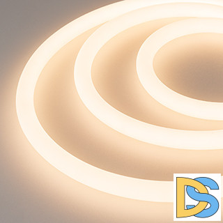 Светодиодная лента герметичная Arlight MOONLIGHT-SIDE-A336-D25mm 24V Warm2300 360deg 14.4 W/m, IP65, 2835, 5m, wire x1 038750