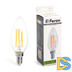 Лампа светодиодная Feron LB-717 Свеча E14 15W 4000K 38258