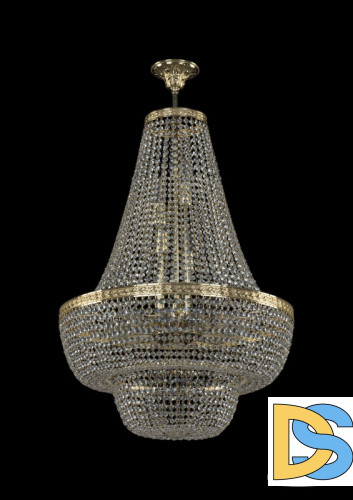 Люстра на штанге Bohemia Ivele Crystal 19091/H2/55IV G
