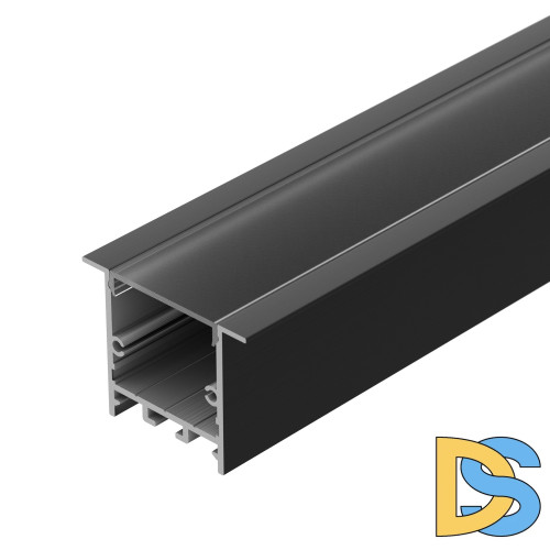 Алюминиевый профиль Arlight SL-LINIA49S-F-2000 ANOD BLACK 039389