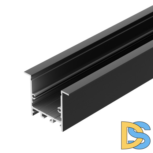 Алюминиевый профиль Arlight SL-LINIA49S-F-2000 ANOD BLACK 039389