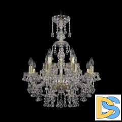 Подвесная люстра Bohemia Ivele Crystal 1409/8+4/195/XL-68 G