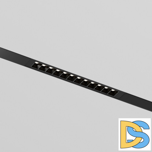 Трековый однофазный светильник Denkirs Simple Grill DK8201-BK