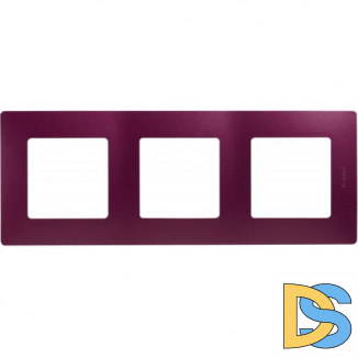 Рамка Legrand Etika 3-постовая сливовая 672563