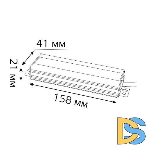Блок питания Gauss 12V 60W IP66 8A 202023060