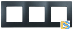 Рамка 3-постовая Legrand Etika антрацит 672583