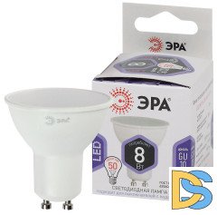 Лампа светодиодная Эра GU10 8W 6000K LED MR16-8W-860-GU10 Б0049072