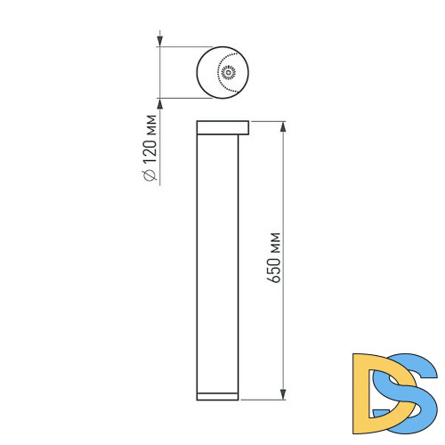 Уличный светильник Arlight LGD-Path-Round120-H650B-12W Warm White 020337