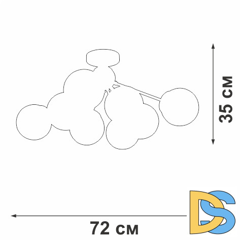 Потолочная люстра Vitaluce V3772-8/8PL