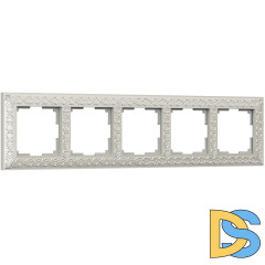 Рамка на 5 постов Werkel (жемчужный) WL07-Frame-05