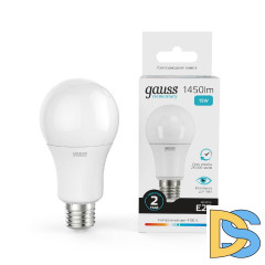 Лампа cветодиодная Gauss E27 15W 4100K груша матовая 23225