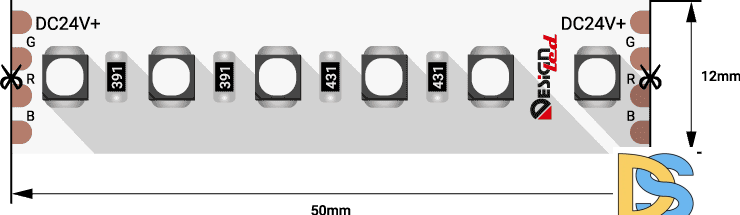 Светодиодная лента DesignLed DSG3A120-24-RGB-33 002845