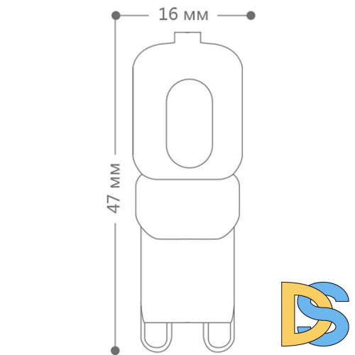 Лампа светодиодная Feron G9 5W 2700K Прямосторонняя Матовая LB-432 25769