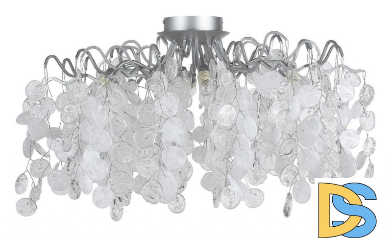 Потолочная люстра Crystal Lux Tenerife PL8 Silver