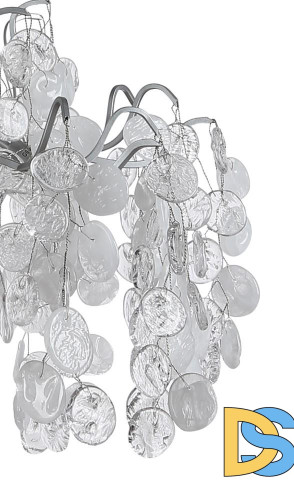 Потолочная люстра Crystal Lux Tenerife PL8 Silver