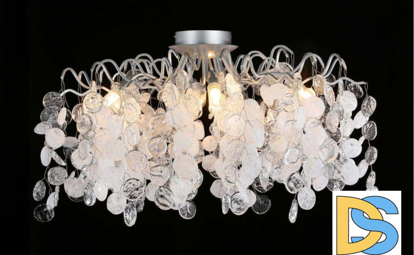 Потолочная люстра Crystal Lux Tenerife PL8 Silver