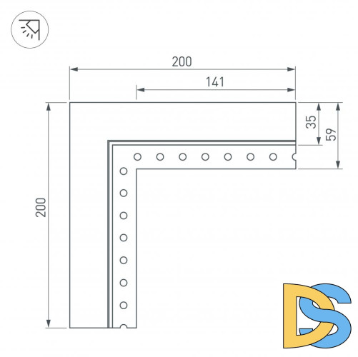 Соединитель профиля Arlight SL-LINIA 030100