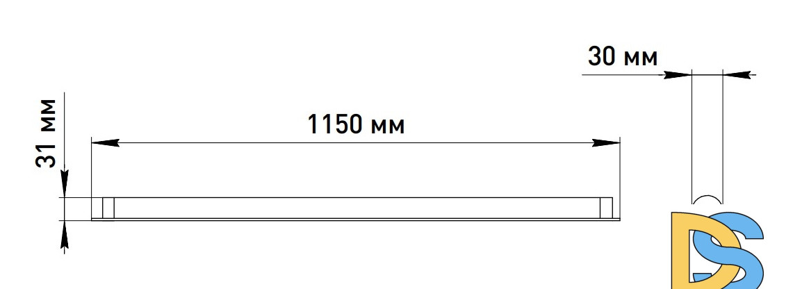 Линейный потолочный светильник Эра SPO-501-M-6K-18 Б0061357