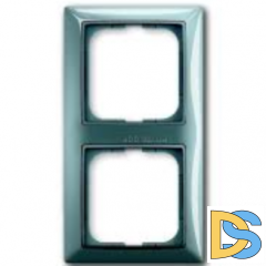 Рамка ABB Basic 55 2-постовая - бистро (голубой)