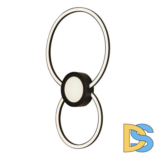 Настенно-потолочный светодиодный светильник iLedex Galaxy X046324 24W 3000K BK