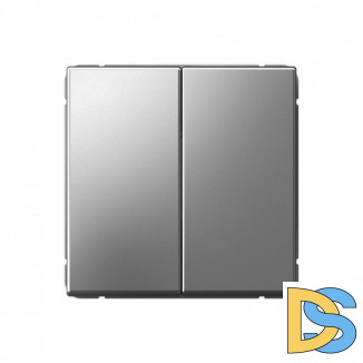 2-клавишный переключатель, сх. 6/2, 10АХ, Schneider Electric Art Gallery, цвет Сталь, GAL000965