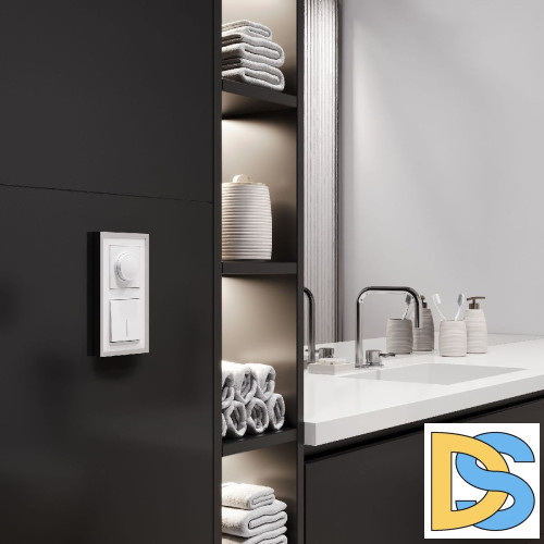 Выключатель одноклавишный проходной с подсветкой Werkel 4690389191817 W1112161 a062400