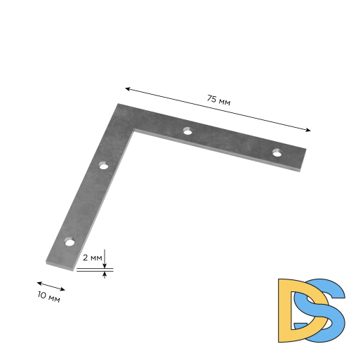 Полоса угловая для соединения алюминиевого профиля Apeyron К-08-31