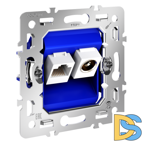 Механизм розетки TV+RJ45 кат. 6, S70