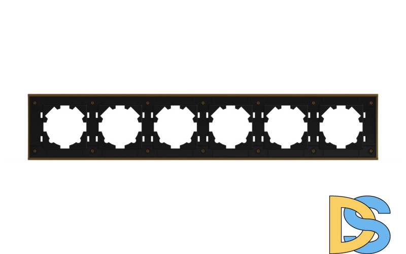 Рамка шестиместная ELBI Zena Platin 500-073500-252