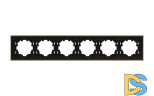 Рамка шестиместная ELBI Zena Platin 500-073500-252