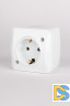 Розетка с заземлением ELBI Alsu 504-010200-217