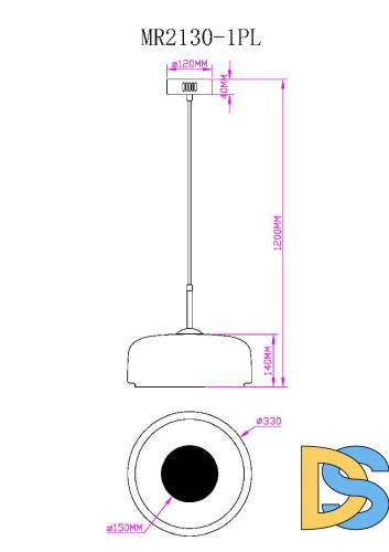 Подвесной светильник Myfar Charlie MR2130-1PL