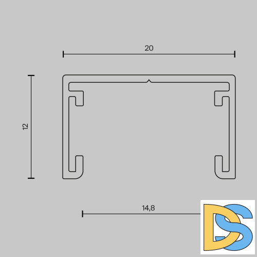 Шинопровод накладной Maytoni Busbar trunkings Basity TRX172-112B