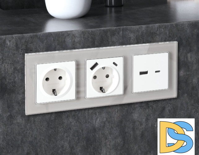 Рамка пятиместная Ambrella Volt Platos AF330405