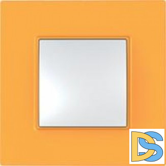 Рамка 1-ая (одинарная), Оранж, серия Unica Quadro, Schneider Electric