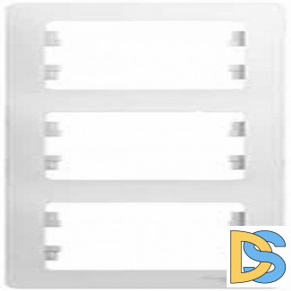 Рамка 3-ая (тройная) вертикальная, Белый, серия Glossa, Schneider Electric