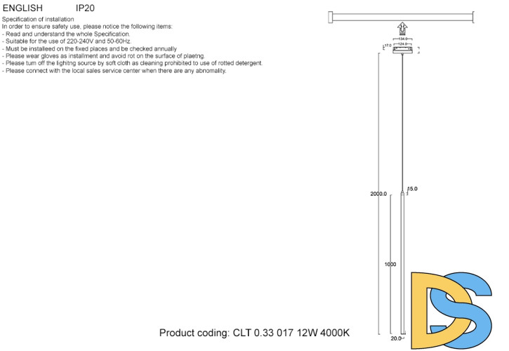 Трековый магнитный светильник Crystal Lux CLT 0.33 017 12W BL 4000K