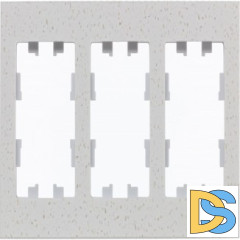 Рамка 3-ая (тройная), Мрамор Крем Роял, серия Atlas Design Nature, Schneider Electric