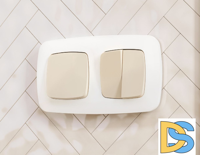 Лицевая панель для выключателя двухклавишного Ambrella Volt Omega OP3230